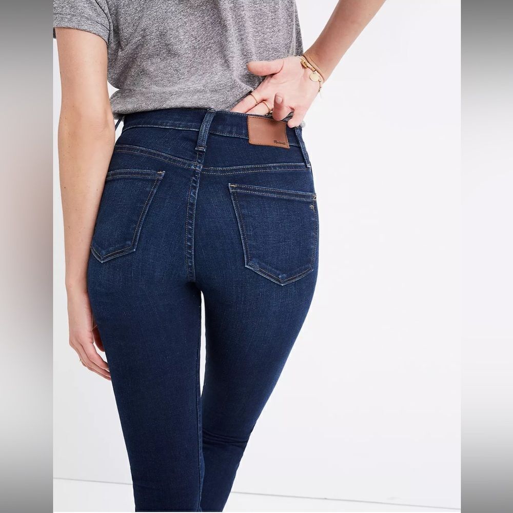 Madewell 10" High-Rise Skinny Jeans in Hayes Wash